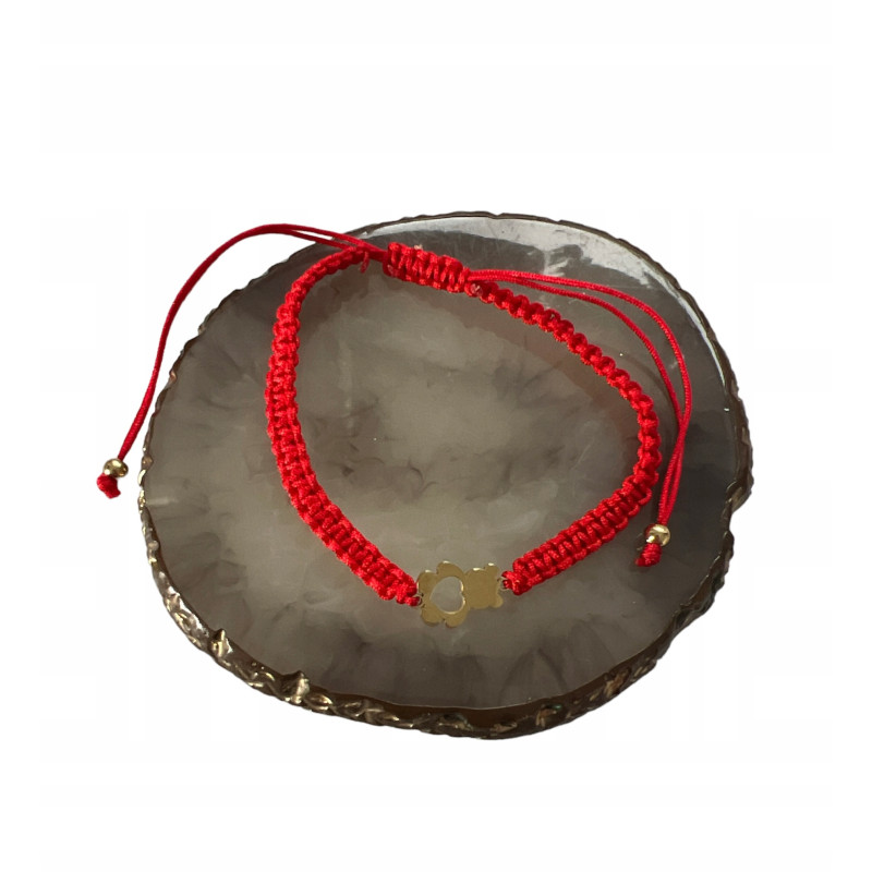 01 Bransoletka na sznurku NA PREZENT STAL 316