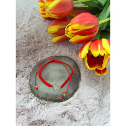 01 Bransoletka na sznurku NA PREZENT STAL 316