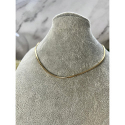 474 Złoty łańcuszek naszyjnik żmijka kwadratowa