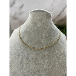 442 Złoty łańcuszek figaro naszyjnik stal 316