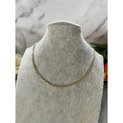 1056 Złota pancerka łańcuszek naszyjnik stal 316
