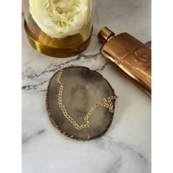 1056 Złota pancerka łańcuszek naszyjnik stal 316