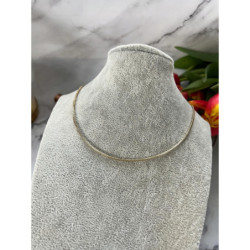 1336 Złota celebrytka łańcuszek naszyjnik stal 316