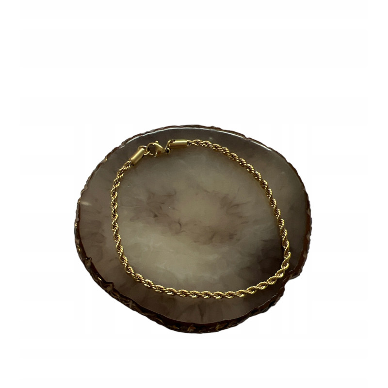 1268 Złota bransoletka KORDA stal 316L