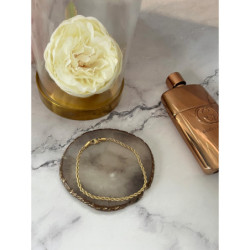 1268 Złota bransoletka KORDA stal 316L