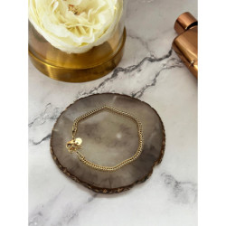 526 Złota bransoletka dwustronna stal 316L