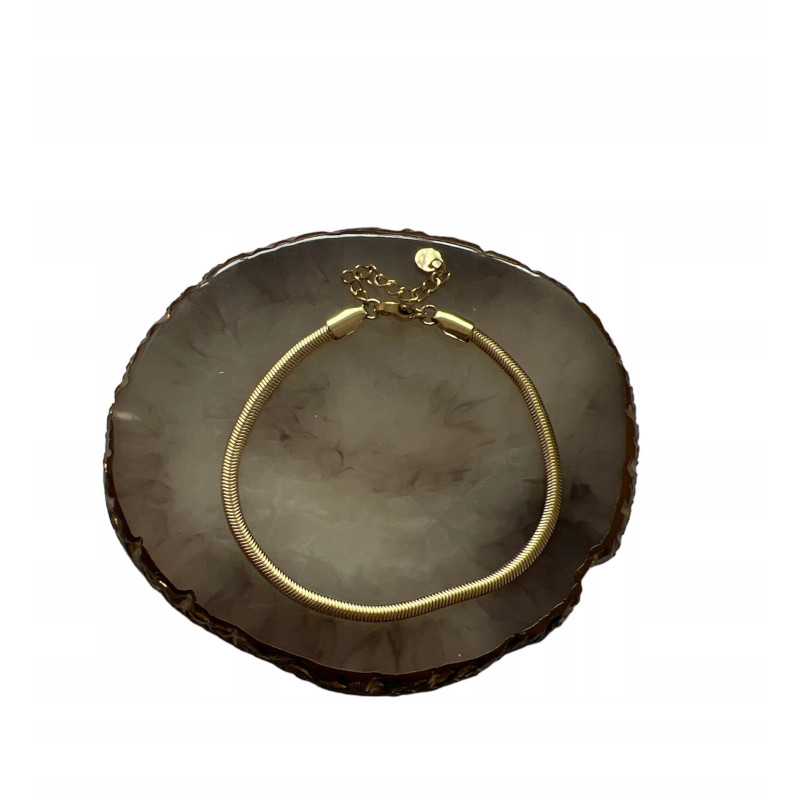 666 Złota bransoletka ŻMIJKA stal 316L