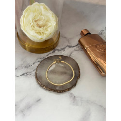 666 Złota bransoletka ŻMIJKA stal 316L