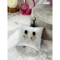 1125 Złote kolczyki wkrętki WISZĄCE STAL 316