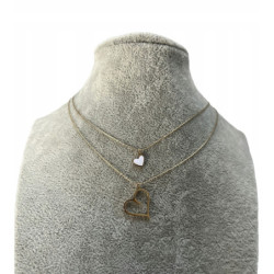 565 Złoty naszyjnik SERCE...