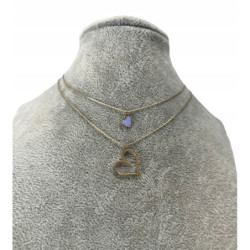 1010 Złoty naszyjnik SERCE...