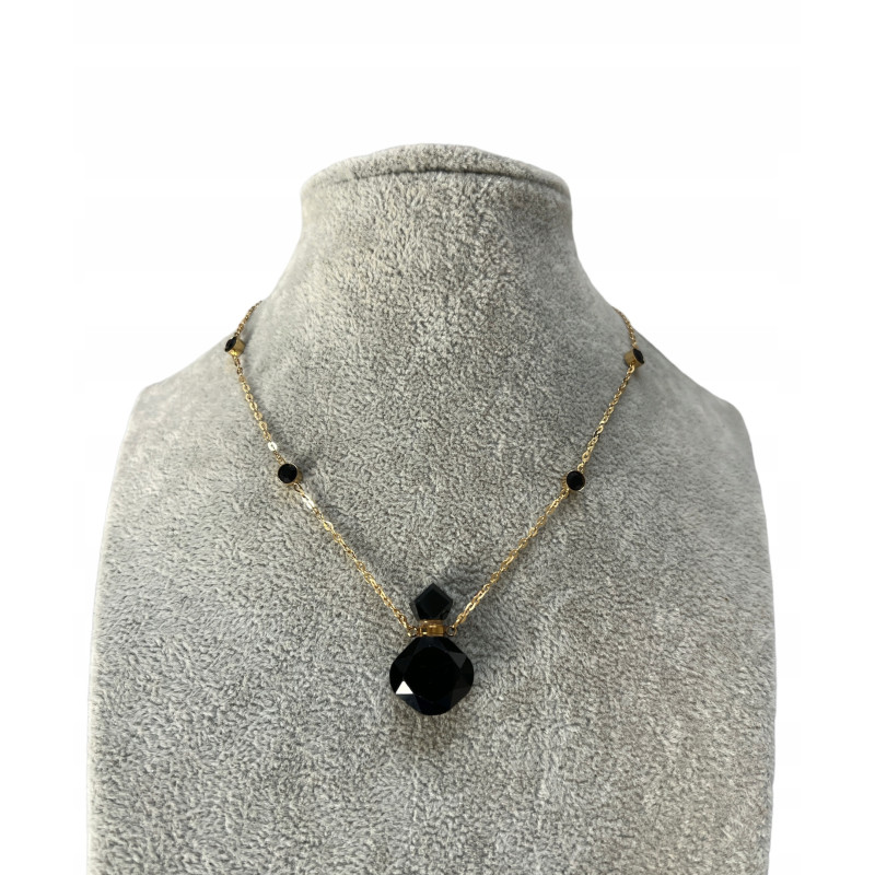 814 Perfumetka naszyjnik BLUEBERRY stal 316L