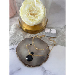 814 Perfumetka naszyjnik BLUEBERRY stal 316L