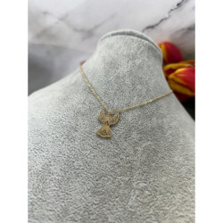 360 Złoty łańcuszek BLUEBERRY ANIOŁEK STAL 316L
