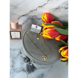 247 Złoty łańcuszek BLUEBERRY MEDALIK STAL 316L