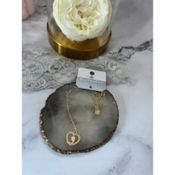 247 Złoty łańcuszek BLUEBERRY MEDALIK STAL 316L