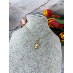 420 Złoty łańcuszek BLUEBERRY MEDALIK STAL 316L