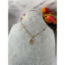 1179 Złoty łańcuszek BLUEBERRY MAMA STAL 316L