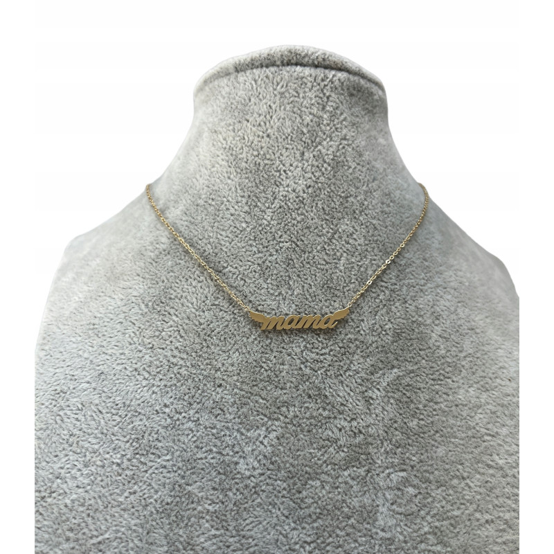 254 Złoty łańcuszek BLUEBERRY MAMA STAL 316L