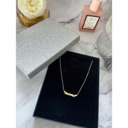 254 Złoty łańcuszek BLUEBERRY MAMA STAL 316L