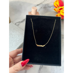 254 Złoty łańcuszek BLUEBERRY MAMA STAL 316L