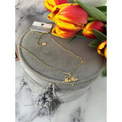 510 Złoty łańcuszek BLUEBERRY MAMA STAL 316L