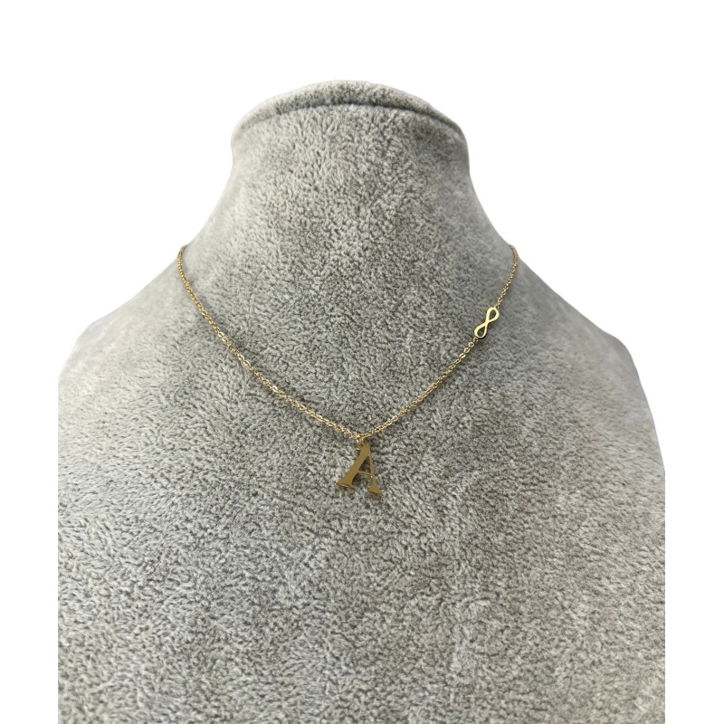 Celebrytka BLUEBERRY Literka A NIESKOŃCZONOŚĆ