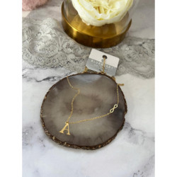 Celebrytka BLUEBERRY Literka A NIESKOŃCZONOŚĆ