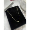 502 Złota celebrytka łańcuszek PIÓRKO PIÓRO STAL