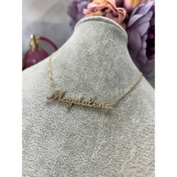 1331 Złota celebrytka łańcuszek imię MAGDALENA