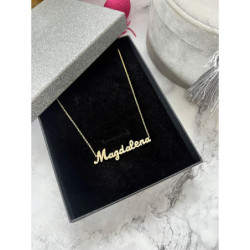 1331 Złota celebrytka łańcuszek imię MAGDALENA