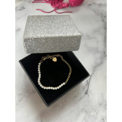 1320 Złota bransoletka CYRKONIA stal 316L