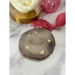 443 Złota bransoletka SERCA SERCE stal 316L