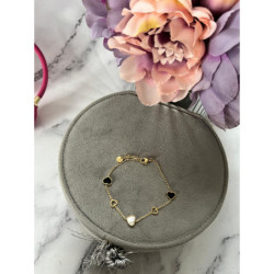 391 Złota bransoletka SERCA SERCE MASA stal 316L