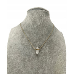 395 Złoty naszyjnik KWARC...