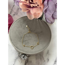 209 Złota bransoletka KONICZYNKA stal 316L