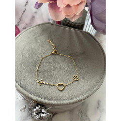 209 Złota bransoletka KONICZYNKA stal 316L