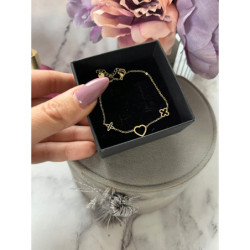 209 Złota bransoletka KONICZYNKA stal 316L