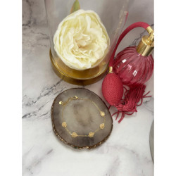 915 Złota bransoletka MONSTERA stal 316L