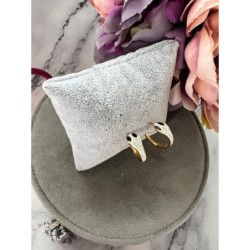 Złote kolczyki wkrętki WĄŻ ŻMIJA STAL 316L