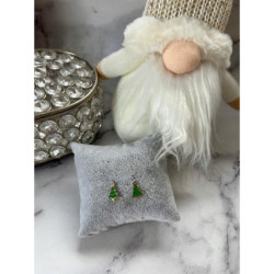 475 Złote kolczyki CHOINKA PREZENT NA ŚWIĘTA