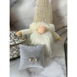 305 Złote kolczyki RENIFER PREZENT NA ŚWIĘTA