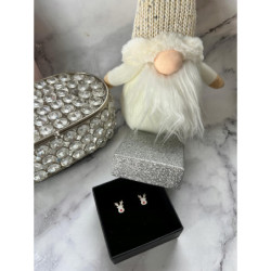 305 Złote kolczyki RENIFER PREZENT NA ŚWIĘTA