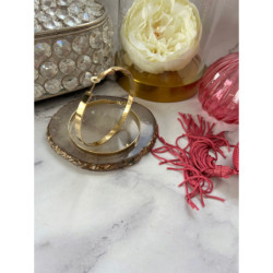 556 Złote kolczyki KÓŁKA KOŁA 6cm STAL 316