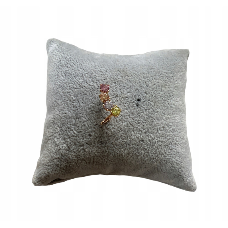 568 Nausznica zacisk CYRKONIE LEWE UCHO stal HIT