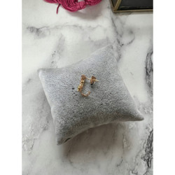 568 Nausznica zacisk CYRKONIE PRAWE UCHO stal HIT