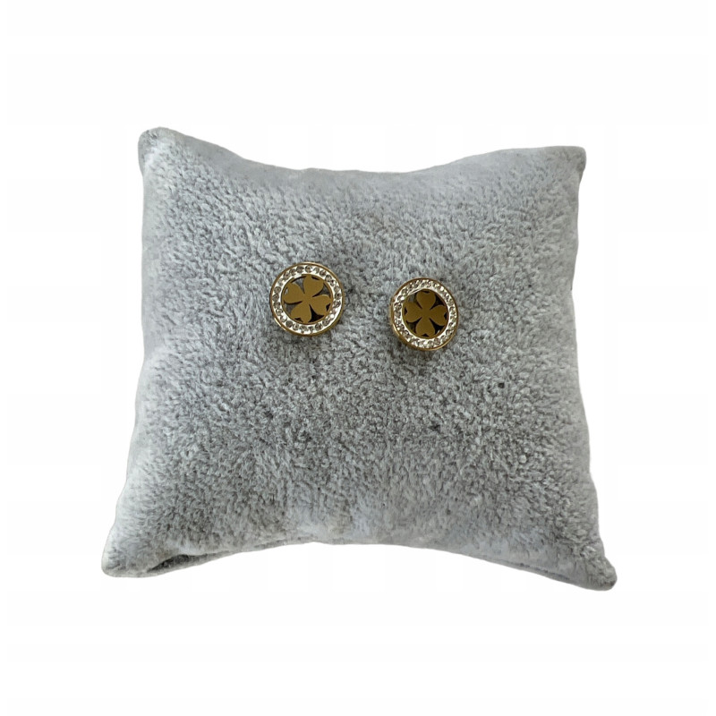 219 Złote kolczyki wkrętki KONICZYNKA STAL 316L