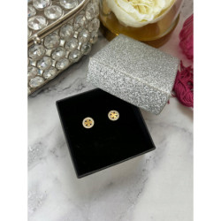 219 Złote kolczyki wkrętki KONICZYNKA STAL 316L