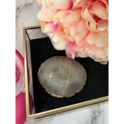 936 Kolczyki przeciągane KRZYŻ KRZYŻYK STAL 316L