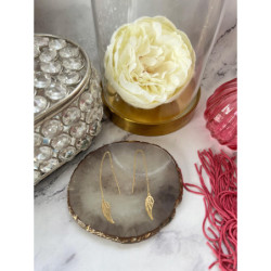 546 Kolczyki przeciągane SKRZYDŁA SKRZYDEŁKA STAL